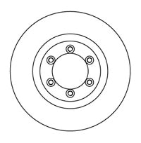 NF PARTS stabdžių diskas 205701NF